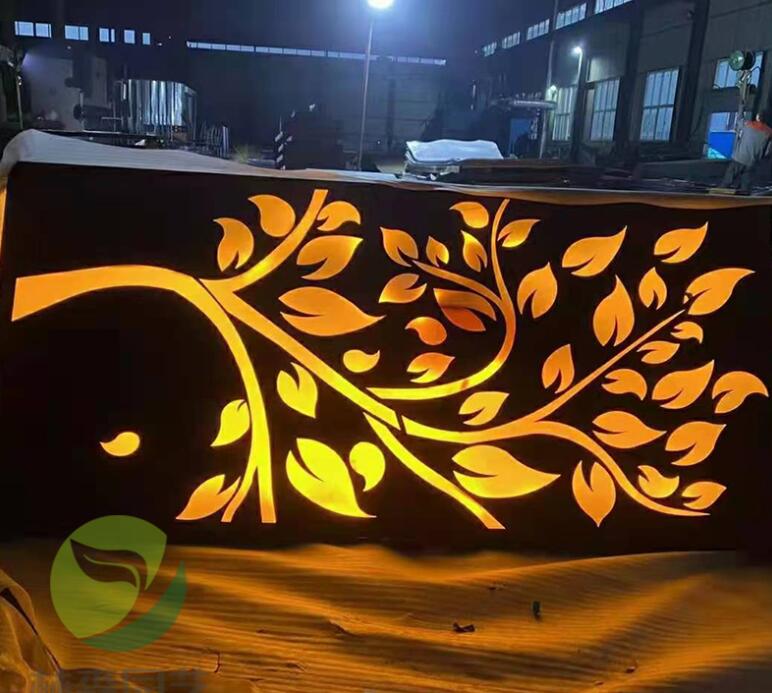 东城耐候钢板灯箱